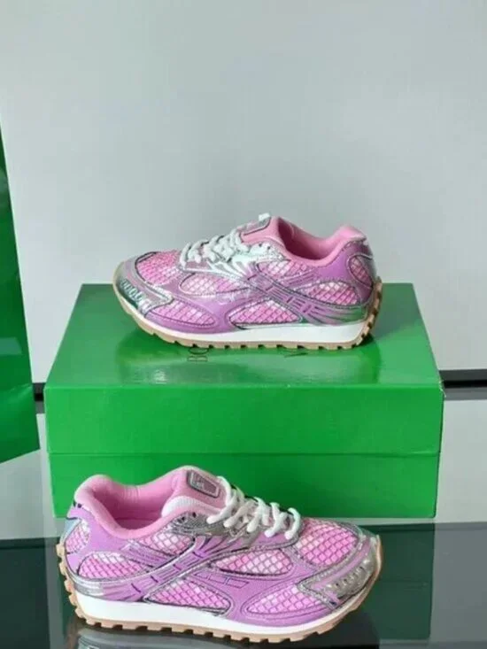 Bottega Veneta pink Orbit Low Top Runner Sneakers - Picture 5 of 5